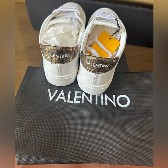 Valentino White Leather Sneakers size 38 - Picture 8 of 11